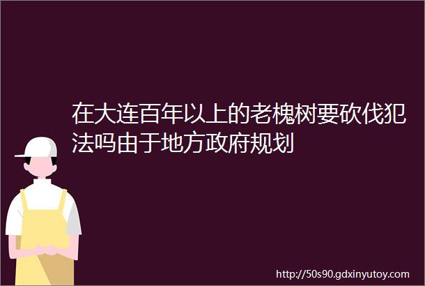 在大连百年以上的老槐树要砍伐犯法吗由于地方政府规划